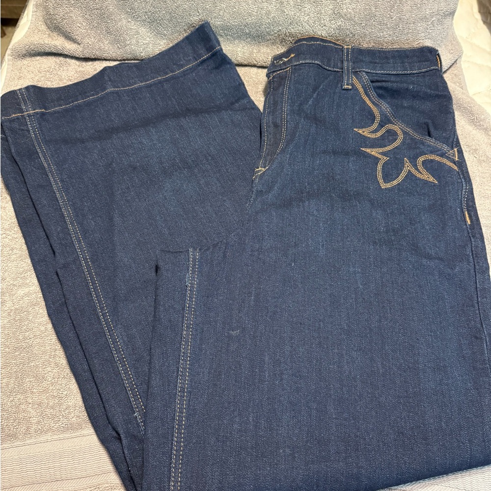 Ariat Ultra High Rise Wide Leg Denim Jeans